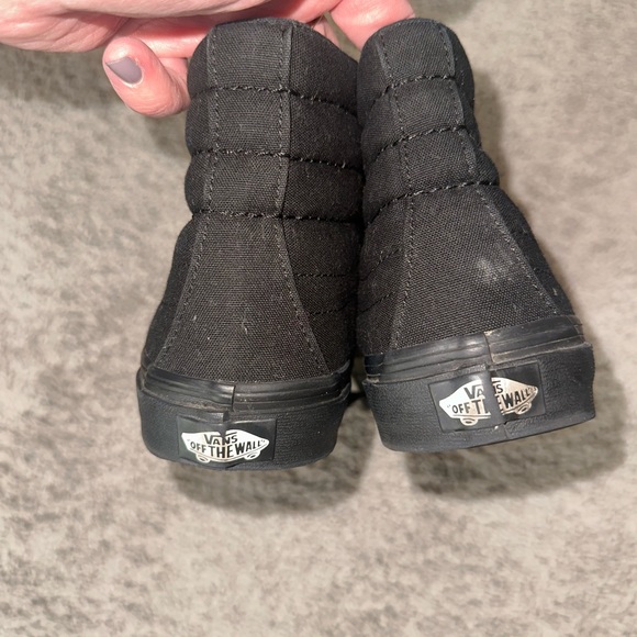 Vans Black Canvas High Tops - Picture 3 of 5